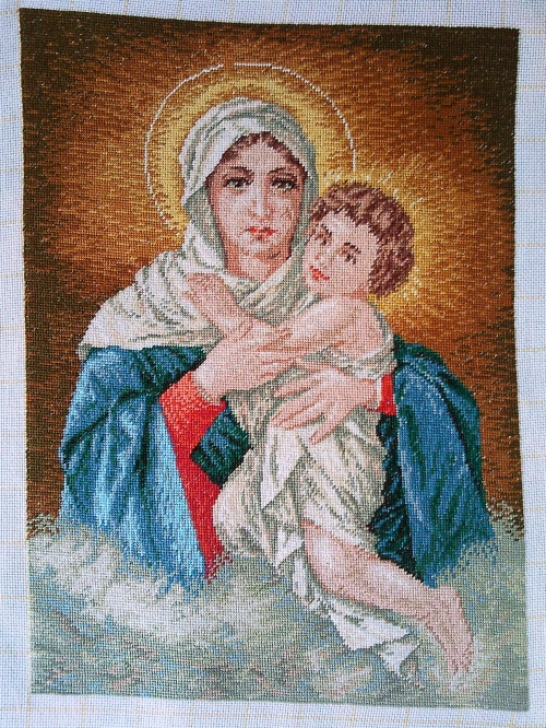 Cross-stitch Beautiful Madonna