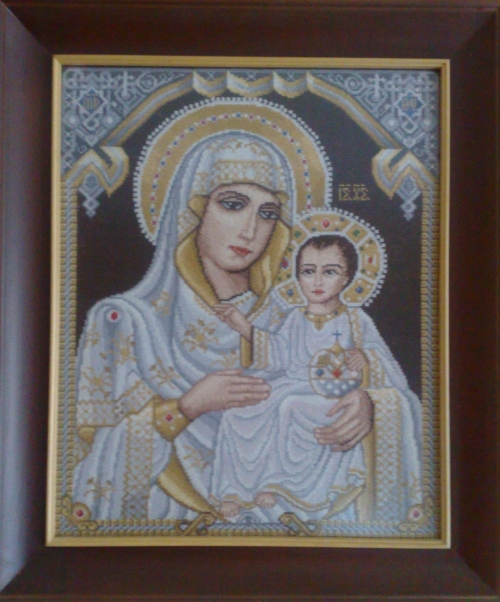 Cross-stitch The Jerusalem Madonna