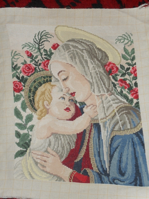 Cross-stitch Madonata s Mladеnеtsa 