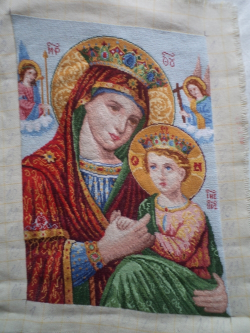 Cross-stitch Madonna