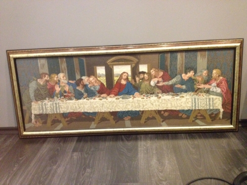 Cross-stitch Last supper-wiehler