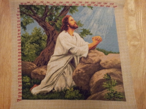 Cross-stitch prayer of the heart