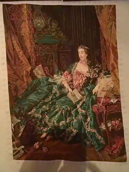 Cross-stitch Madame de Pompadur