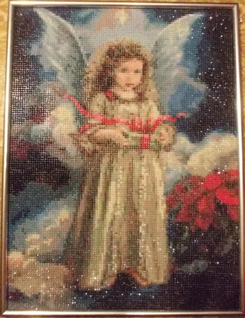 Cross-stitch Angelic Gift