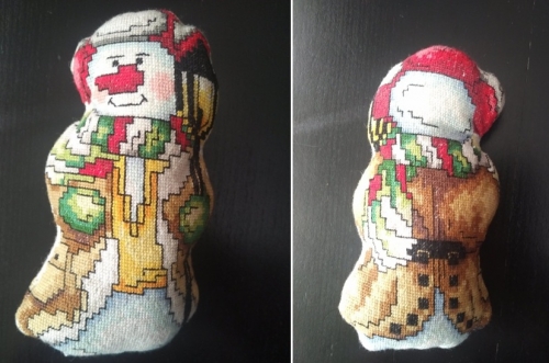 Cross-stitch Snow man 2