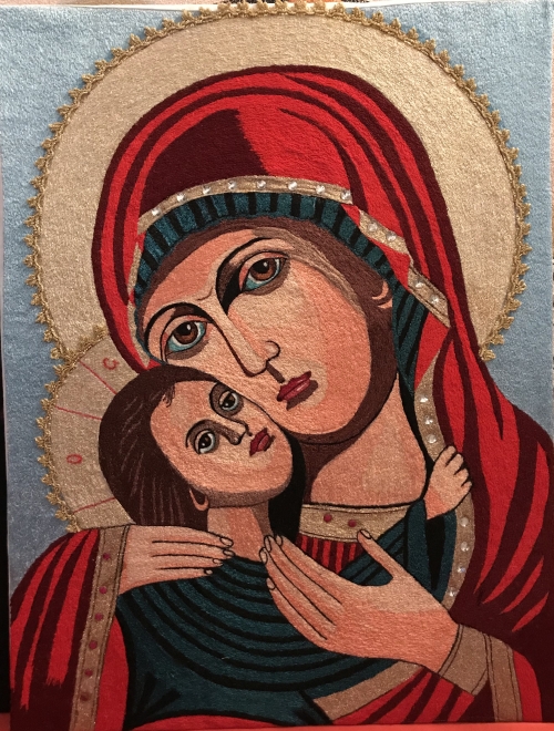 Light Mother of God with Baby