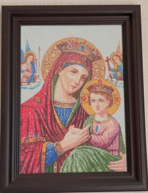 Cross-stitch Saint Mary, Mother of Jesus
