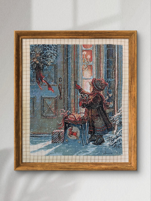 Cross-stitch Caroler